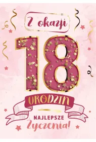 Armin Style KARNET URODZINY 18 B6 Z KOP AS KONFETTI KF-09