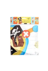 Obrus foliowy z gr� planszow� piraci 120x100 cm