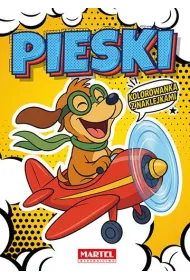 Kolorowanka komiksowa. Pieski z naklejkami