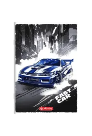 Herlitz Zeszyt A5 Crazy Fast Car z marginesem kratka 32 kartki