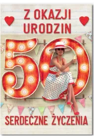 Trend Kartka okoliczno�ciowa Urodziny 50 MF33