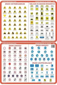 Visual System Podkadka edukacyjna. Znaki ostrzegawcze, zakazu