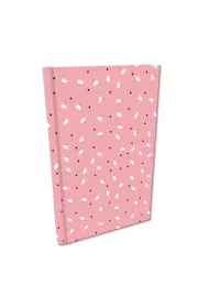 Bee-bee Notes A5 w kratk� Soft Touch Bia�e kwiatki w r�u