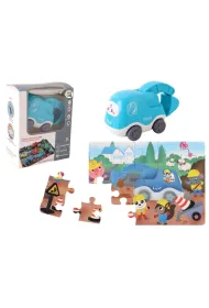 Auto puzzle Przygoda drogowa koparka Pro Kids