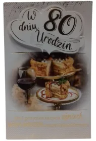 AbCard Kartka okoliczno�ciowa Urodziny 80