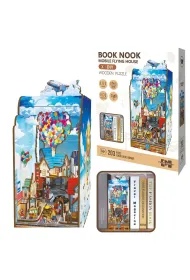 Puzzle 203 3D Ksi��kowy zak�tek Lataj�cy domek Askato