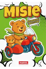 Kolorowanka komiksowa. Misie z naklejkami