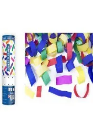 PartyDeco Tuba z kolorowym konfetti 20 cm