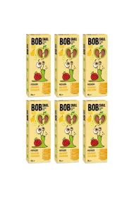 Bob Snail Przekska jabkowo-gruszkowa bez dodatku cukru Zestaw 6 x 30 g