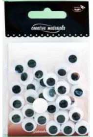 Galeria Hobby Oczy samoprzylepne okr�g�e 12mm 30 szt.
