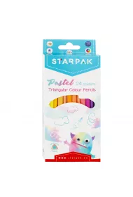 Starpak Kredki o��wkowe tr�jk�tne pastelowe 472398 24 szt.