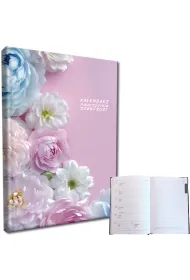 Kalendarz nauczyciela 2026/2027 A5 tygodniowy Kwiaty Pastel