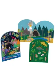 Floss & Rock Naklejki wielokrotnego u�ytku dinozaury