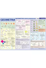 Matematyka. Geomertia. Szko�a podstawowa. Plansza edukacyjna na �cian� i biurko + ksi��eczka edukacyjna