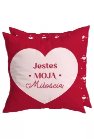 Be-Happy Gifts Poduszka na Walentynki Jeste� moj� mi�o�ci�