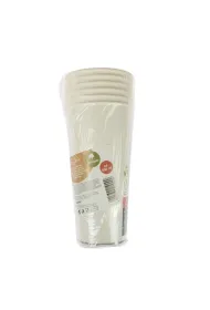 Arpex Kubki papierowe bia�e 500ml 6 szt.