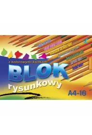 Kreska Blok rysunkowy kolor A4 16 kartek 10szt/opak