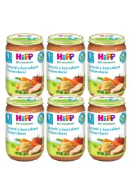Hipp Jarzynki z kurczakiem i kluseczkami po 9. miesicu Bio Zestaw 6 x 220 g Bio