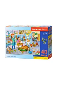 Puzzle maxi 40 el. Wizyta u weterynarza Castorland