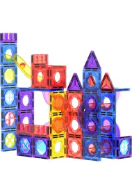 Klocki magnetyczne 100el SMILY PLAY SP85304