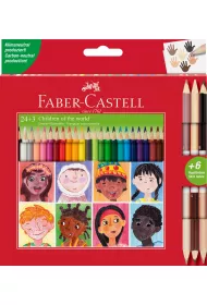 Faber-Castell Kredki tr�jk�tne dwustronne 27 szt.