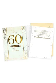 Kukartka Karnet B6 Urodziny 60