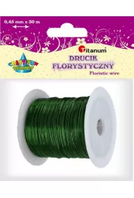 Titanum Drucik florystyczny zielony 0,45mmx30 m