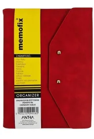 Antra Organizer Memofix B6 nubuk czerwony