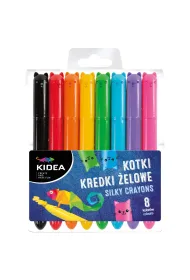 Derform Kredki �elowe Kotki 8 szt.