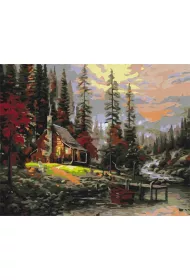 Twoje Hobby Malowanie po numerach - Dom w lesie 40x50cm