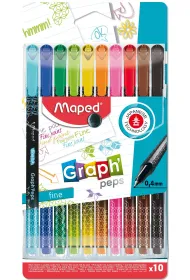 Maped Cienkopis Graph Peps Deco 10 szt.