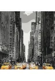 Brushme Malowanie po numerach - Taxi w NY 40x50cm
