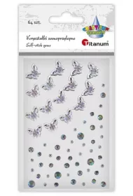 Kryszta�ki samoprzylepne motyle TITANUM CRAFT-FUN SERIES