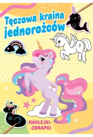T�czowa kraina jednoro�c�w. Naklejki-zdrapki