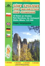 Mapa tur. G�ry Sto�owe, Wa�brzyskie, Kamienne