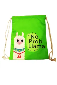 Mesio.pl Worek szkolny Lama zielony