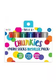 Kolorowe Baloniki Farby w kredce Chunkies Paint Sticks Metallic 6 kolor�w