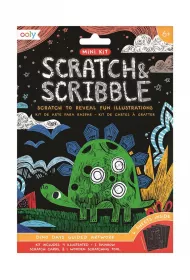 Kolorowe Baloniki Zdrapywanki Mini Scratch & Scribble Dinozaury