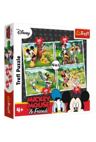 Puzzle 4w1 Zabawy w parku Trefl