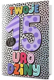 Karnet okazjonalny B6 z kopert� 15 Urodziny PAN DRAGON STAR-144