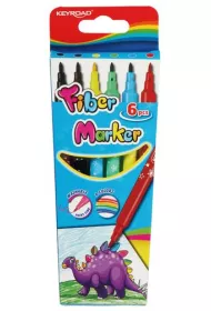 Keyroad Flamastry Fiber Marker 6 szt.