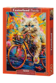 Puzzle 500 el. Kitten`s Floral Ride Castorland