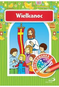 Kolorowanka. Wielkanoc + naklejka
