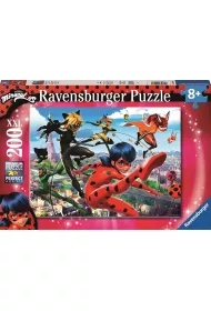 Puzzle XXL 200 el. Miraculum. Biedronka i Czarny Kot Ravensburger