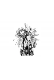 PartyDeco Ci�arek do balon�w foliowy srebrny 4 szt.