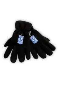 REKAWICZKI ZIMOWE Z HERBEM CZARNE POLAR 5.5-KKS LECH POZNAN