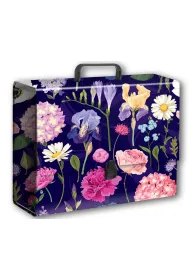 Penmate Teczka z r�czk� b4 jumbo t 0124 kwiaty polskie hortensja na ciemnym tle folia mat nierysuj�ca
