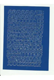 Artdruk Litery samoprzylepne 1 cm 8 arkuszy niebieski