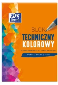 Oxford Blok techniczny A4 biay 10 kartek 20 szt.