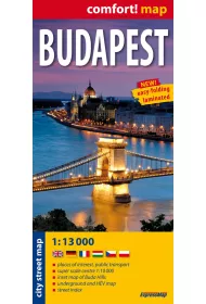 BUDAPESZT CITY STREET MAP 1:13000 LAMINAT-EXPRESSMAP